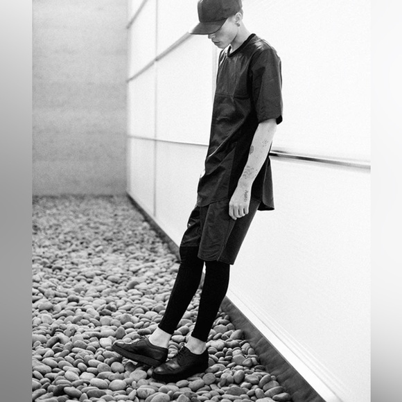 EN NOIR x STAMPD LOS ANGELES COLLAB Limited Black Leather Low Cut Shoes Size 8 - Picture 3 of 15